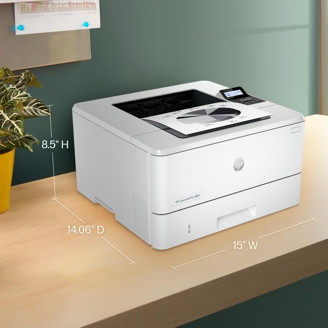 HP LaserJet Pro 4001dw Monochrome Wireless Laser Printer